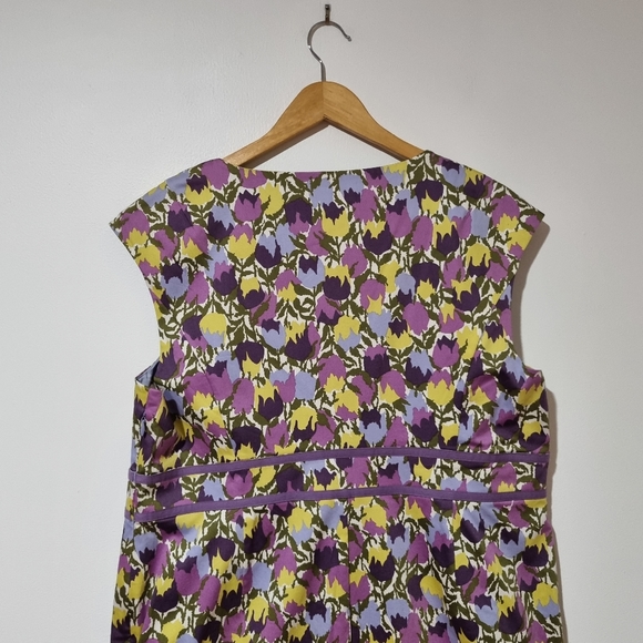 Boden Size 20 Lilac Purple Floral Pencil Dress - Picture 4 of 6